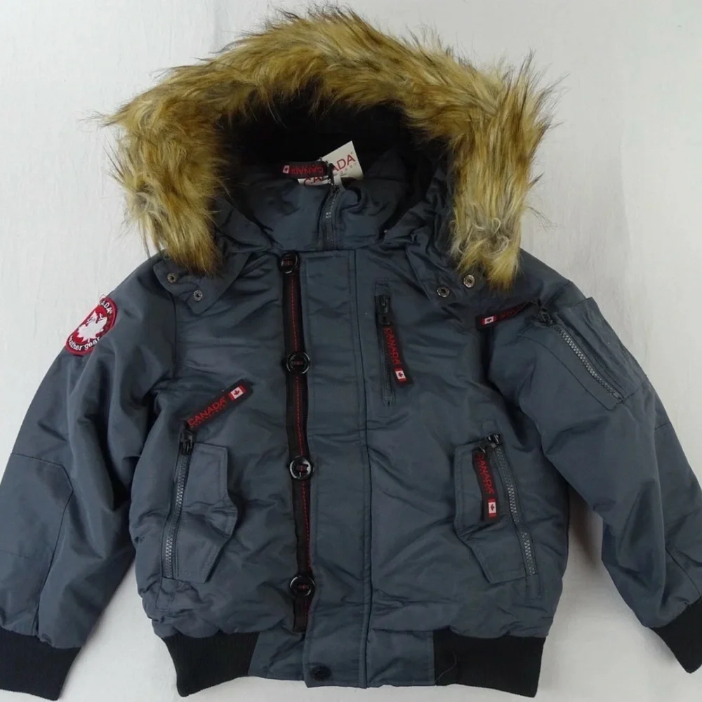 Puffer Coat Canada weather Gear 🍁Jacket with Fur Hood